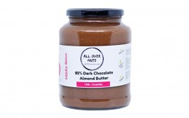 All Over Nuts 85% Dark Chocolate Almond Butter Crunchy  Glass Jar  1 kilogram